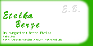 etelka berze business card